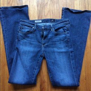 AG mid rise boot cut jeans